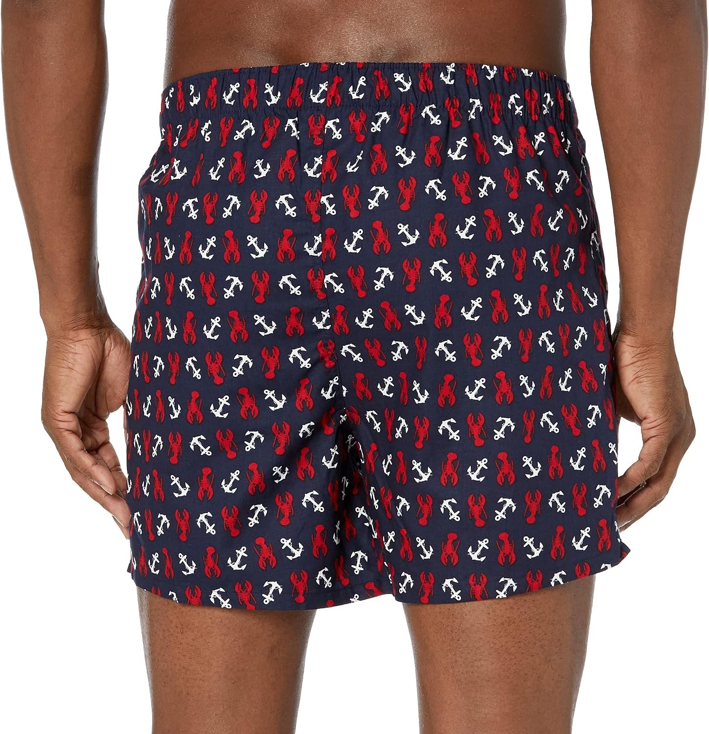 image:imageNautica Mens Classic Cotton Woven BoxerNautical Lobsterpeacoat
