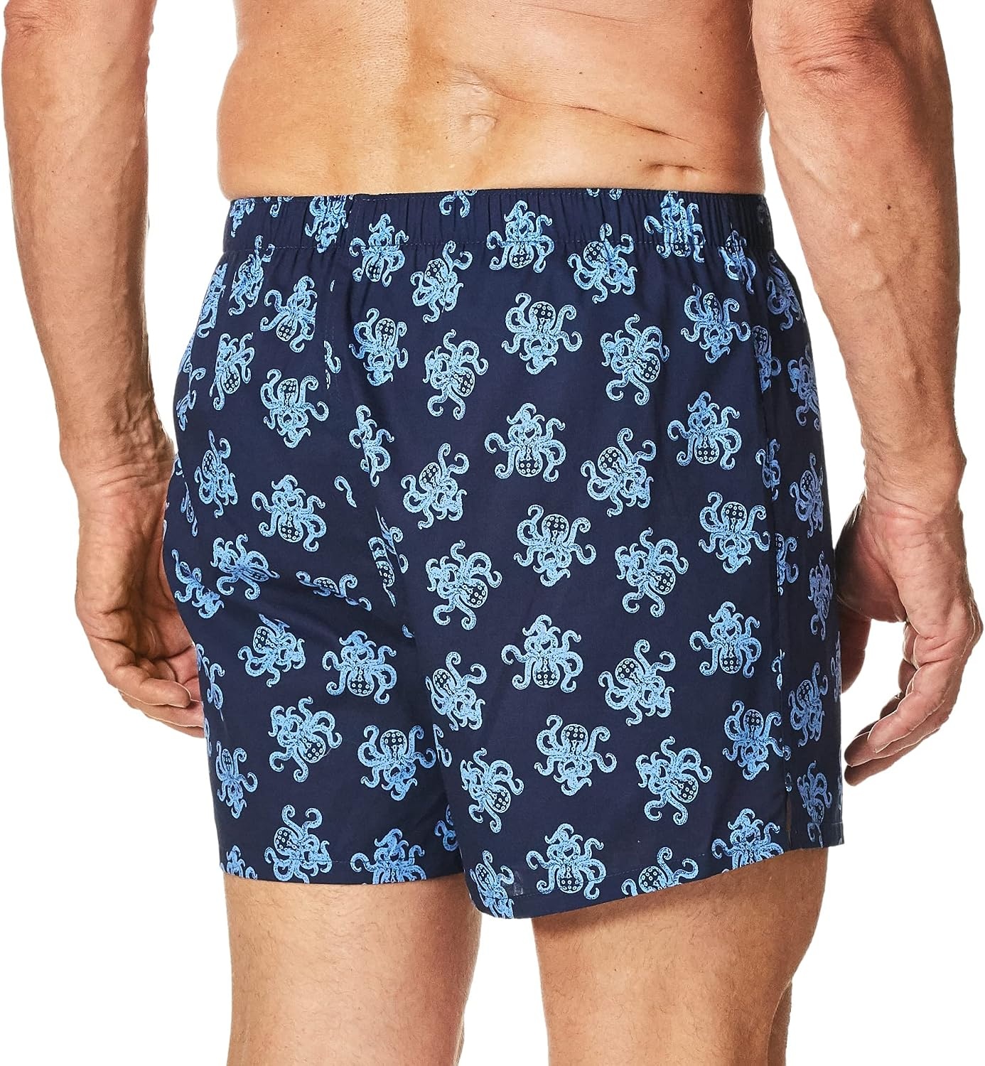 image:imageNautica Mens Classic Cotton Woven BoxerOctopus Printpeacoat