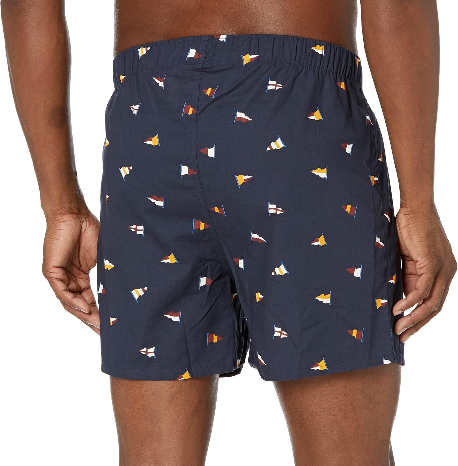 image:imageNautica Mens Classic Cotton Woven BoxerPennant Flagspeacoat