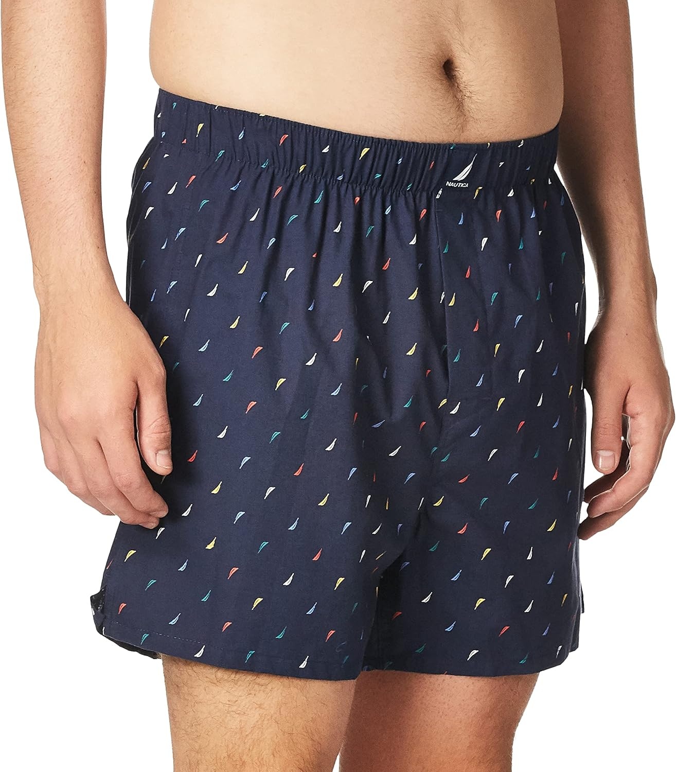 image:imageNautica Mens Classic Cotton Woven BoxerSail Multi