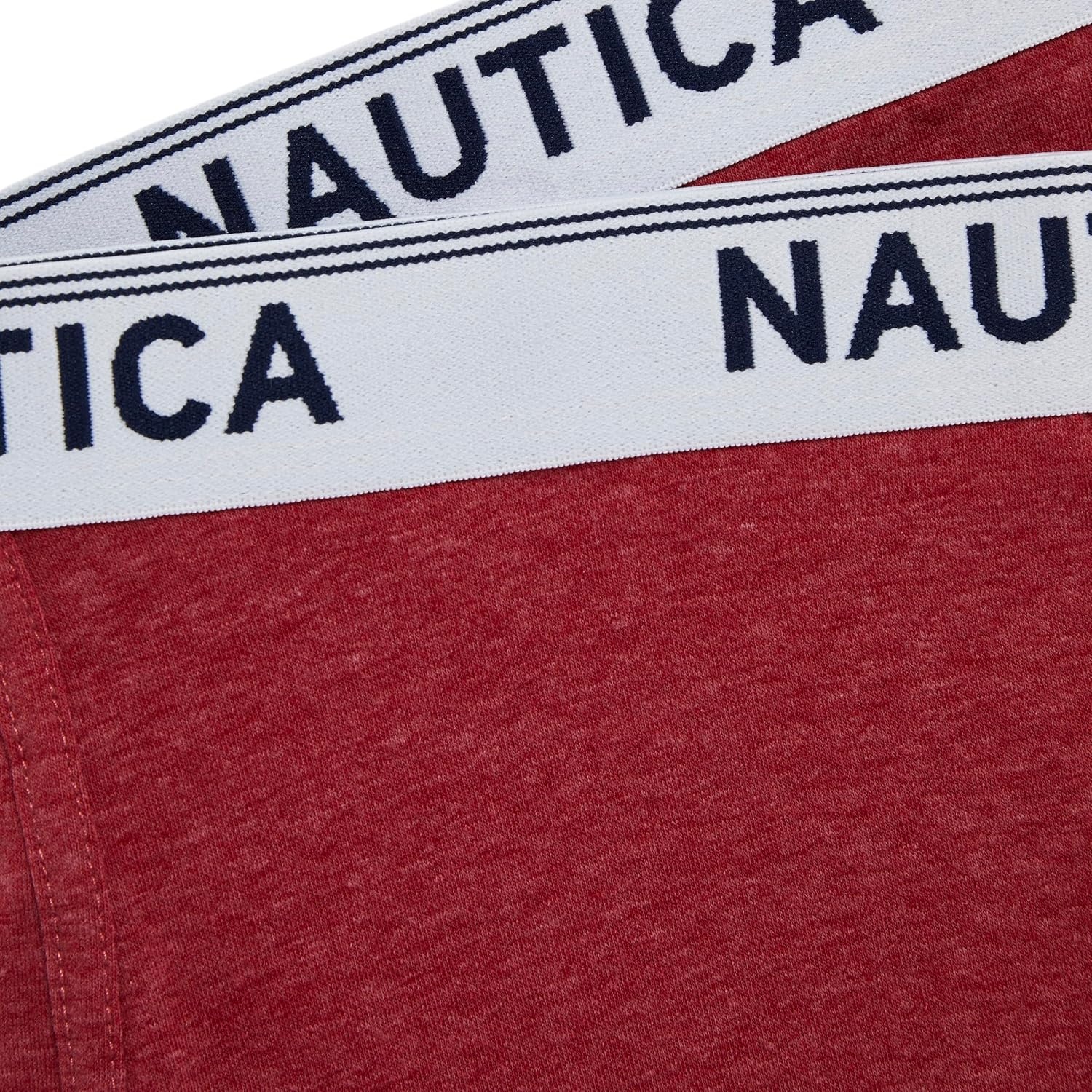 image:imageNautica Mens Stretch Performance 3pack Boxer BriefsDutchSea MistNautica Red Heather