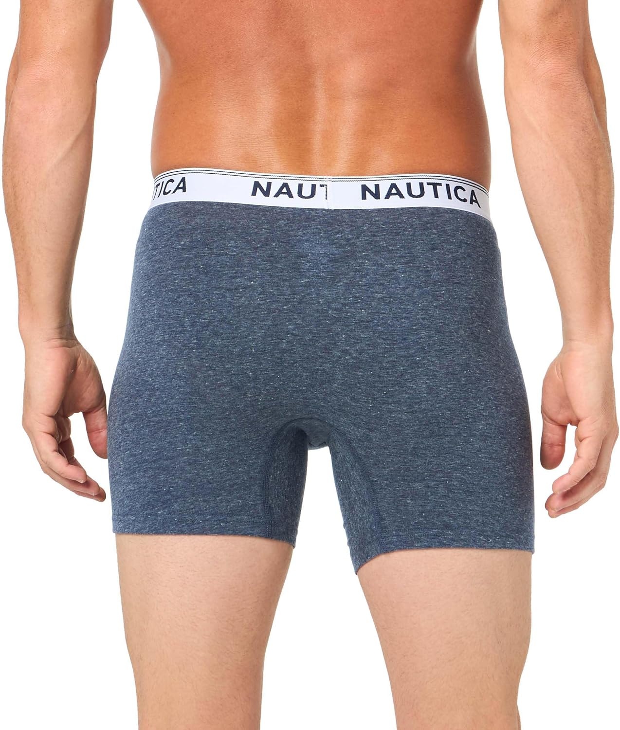 image:imageNautica Mens Stretch Performance 3pack Boxer BriefsPeacoatDutchSea Mist Heather