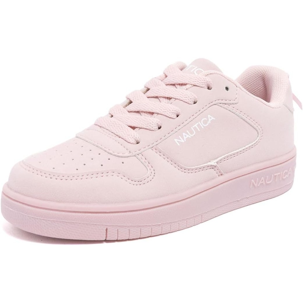 image:imageNautica Girls Sneakers Stylish LowTop Tennis Shoes with Cushioned Insole for Everyday Wear Toddler Little Kids and Big Kids LaceUpBungeeBlushbow