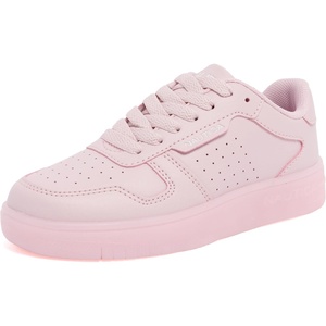 Nautica Girls Sneakers, Stylish Low-Top Tennis Shoes with Cushioned Insole for Everyday Wear, Toddler, Little Kids and Big Kids, Lace-Up/Bungee(Pink-stafford)