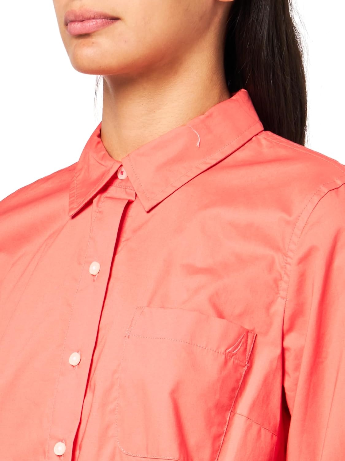 image:imageNautica Womens Button Front Long Sleeve Roll Tab ShirtCoralie