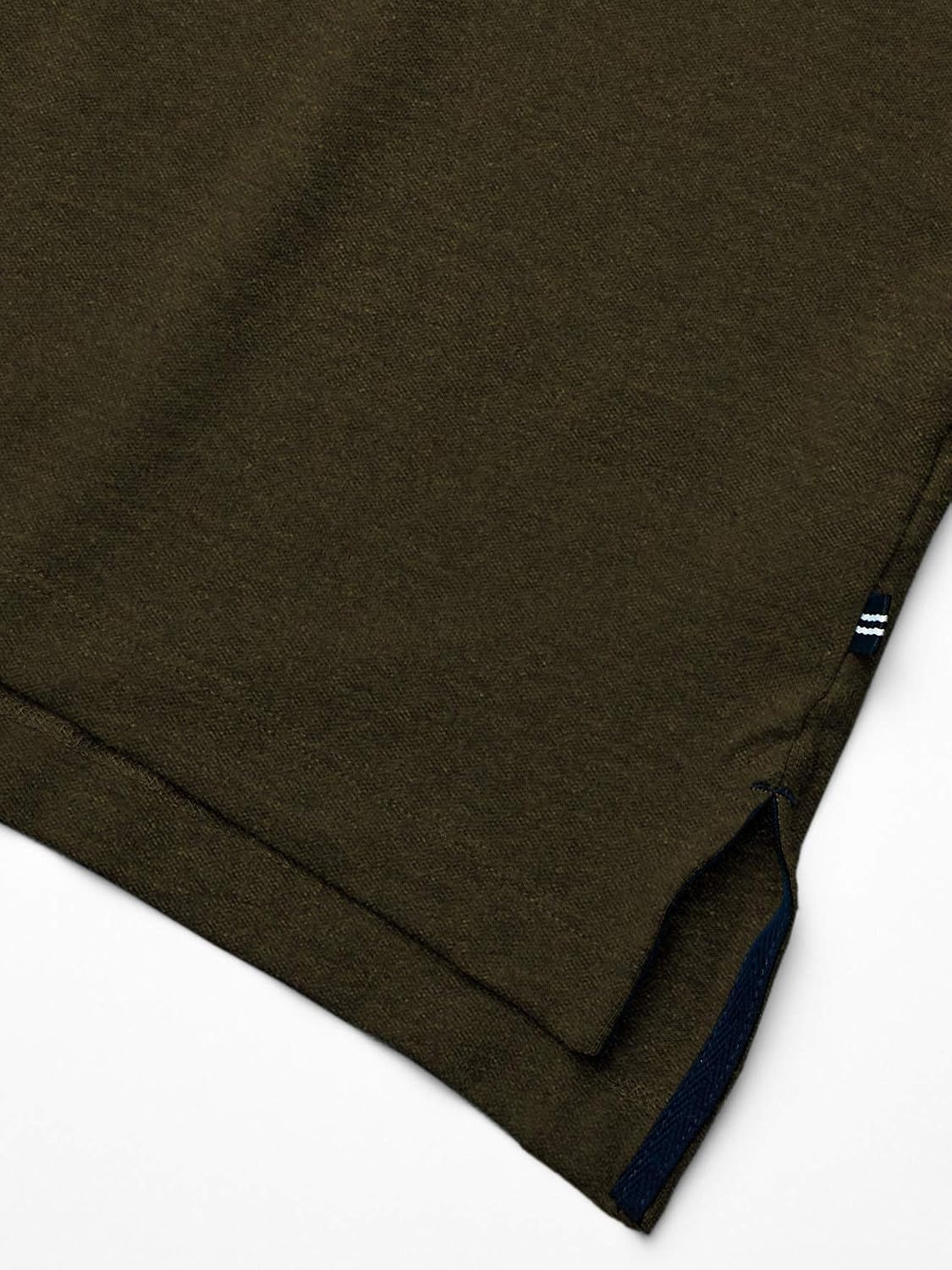 image:imageNautica Mens Short Sleeve Stretch Solid Deck Polo ShirtCoastal Olive Heather