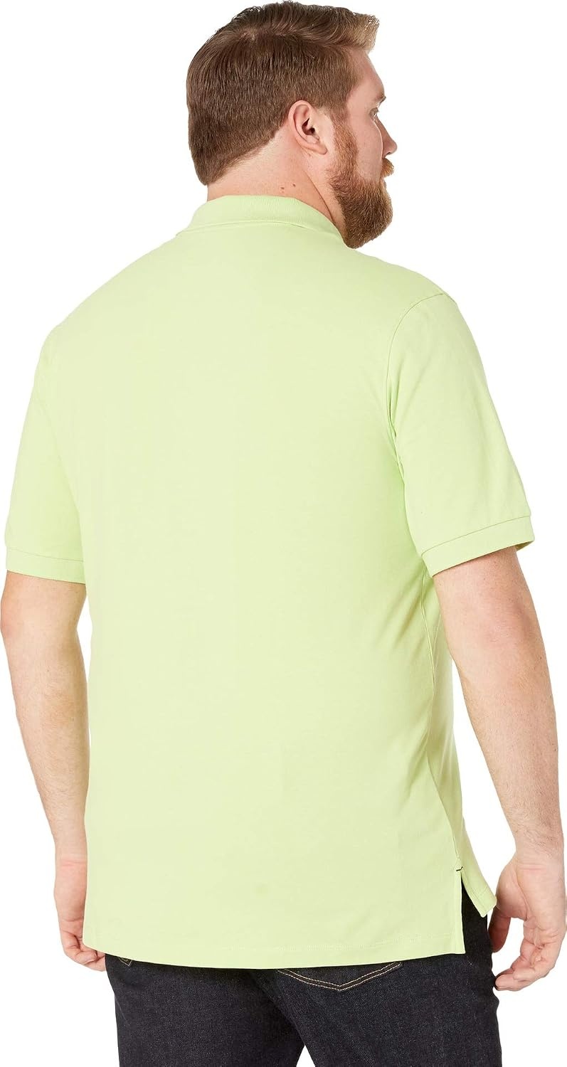 image:imageNautica Mens Short Sleeve Stretch Solid Deck Polo ShirtMist Green