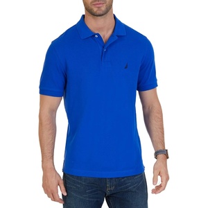 Nautica Men’s Short Sleeve Stretch Solid Deck Polo Shirt(Bright Cobalt)