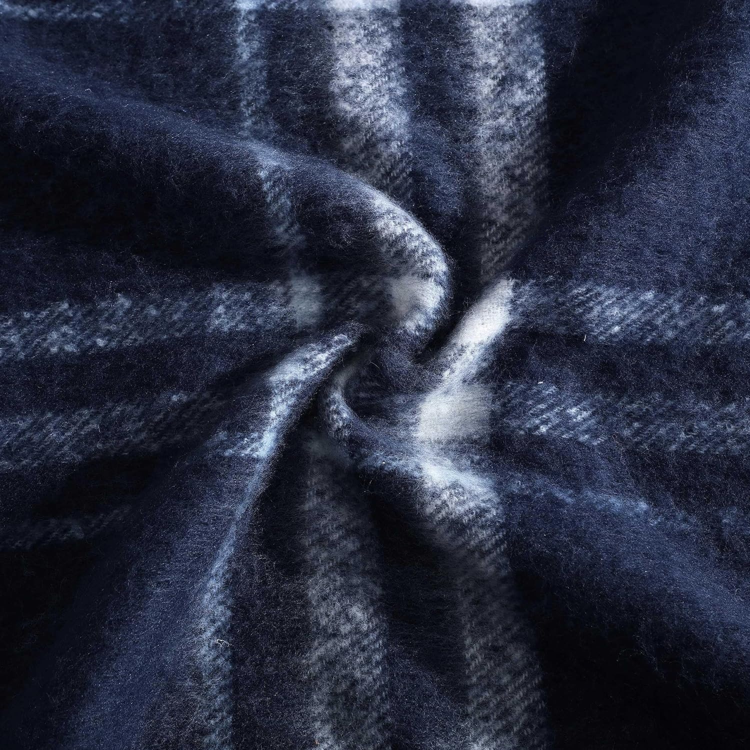 image:imageNautica Blanket Faux Mohair Throw Blanket for Bed or Couch YarnDyed with Soft Textured Feel Medium Weight for Year Round Ryan Cove Plaid Blue 50 x 60Ryan Cove Plaid Blue