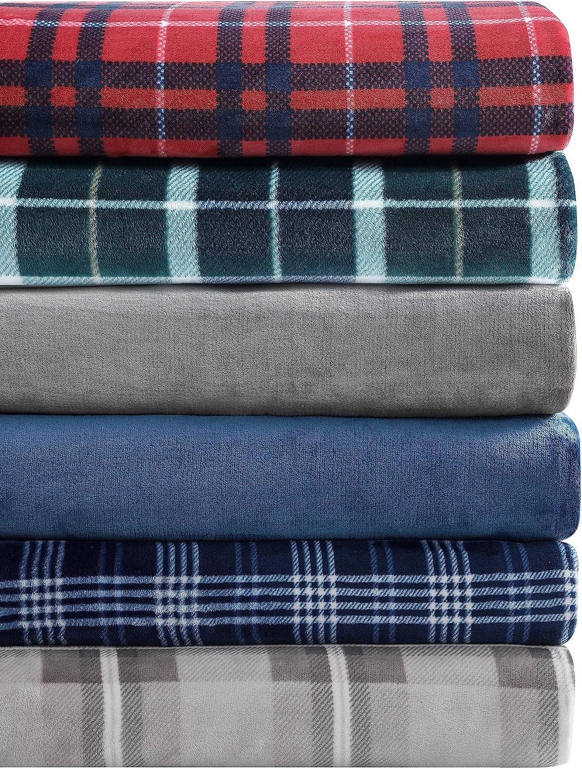 image:imageNautica Twin Blanket Soft Plush Fleece Bedding Ideal for Bed or Couch Dorm Essentials OekoTex Certified Winter Tattersall RedNorthsail Plaid Navy