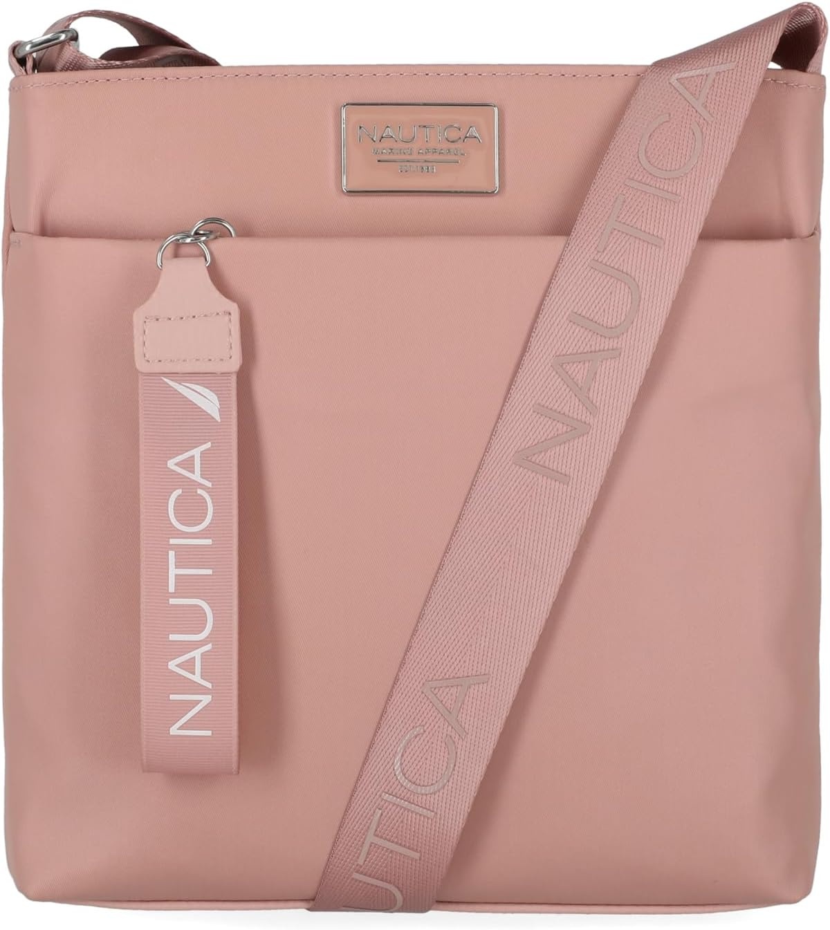 image:imageNautica Diver Nylon Small Womens Crossbody Bag Purse with Adjustable Shoulder StrapBlush Enamel