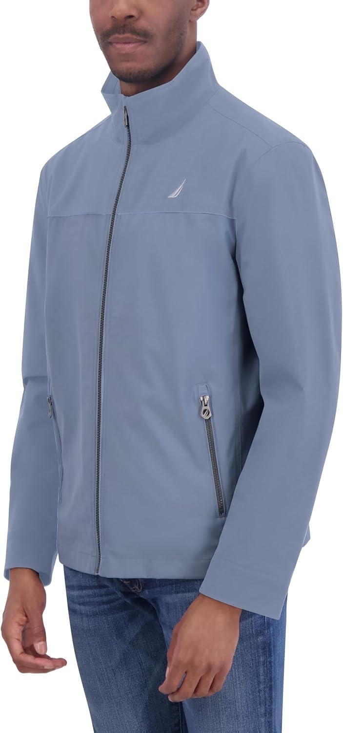 image:imageNautica Mens Golf Jacket Casual Wear Windbreaker Jacket Regular Big amp Tall SizesCobalt