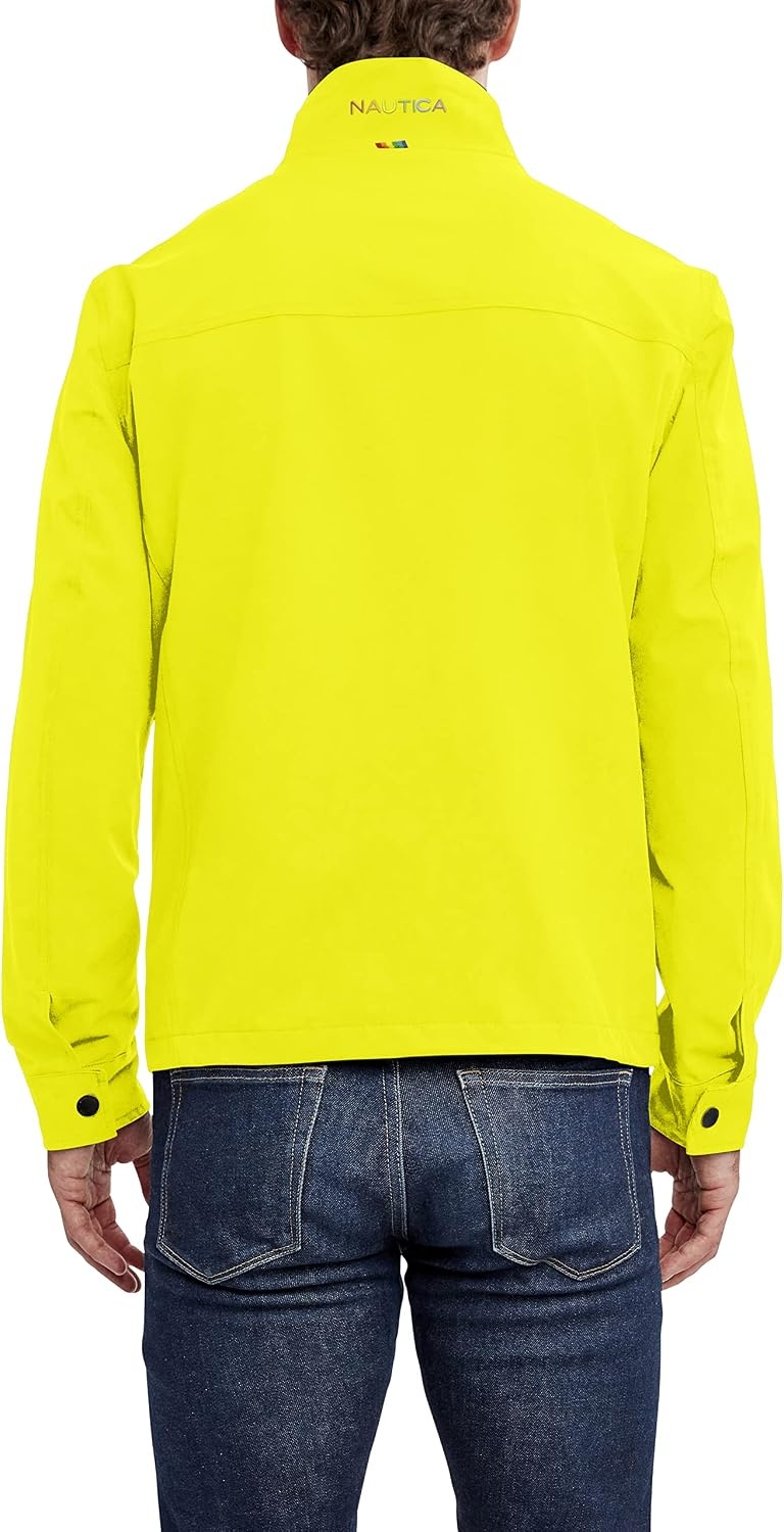 image:imageNautica Mens Golf Jacket Casual Wear Windbreaker Jacket Regular Big amp Tall SizesMarigold