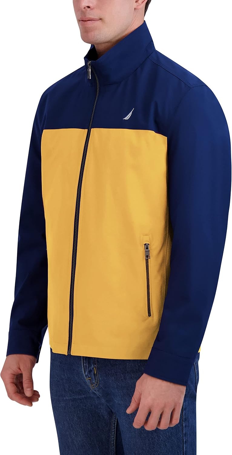 image:imageNautica Mens Golf Jacket Casual Wear Windbreaker Jacket Regular Big amp Tall SizesMimosa Navy