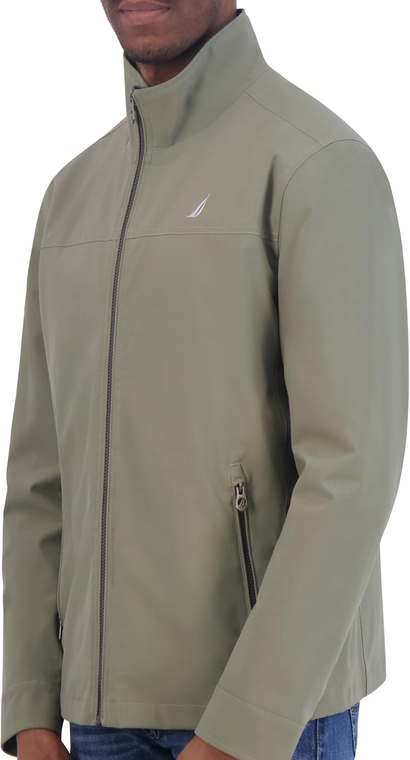 image:imageNautica Mens Golf Jacket Casual Wear Windbreaker Jacket Regular Big amp Tall SizesOlive