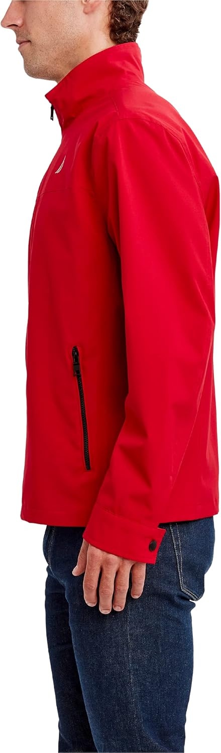image:imageNautica Mens Golf Jacket Casual Wear Windbreaker Jacket Regular Big amp Tall SizesRed