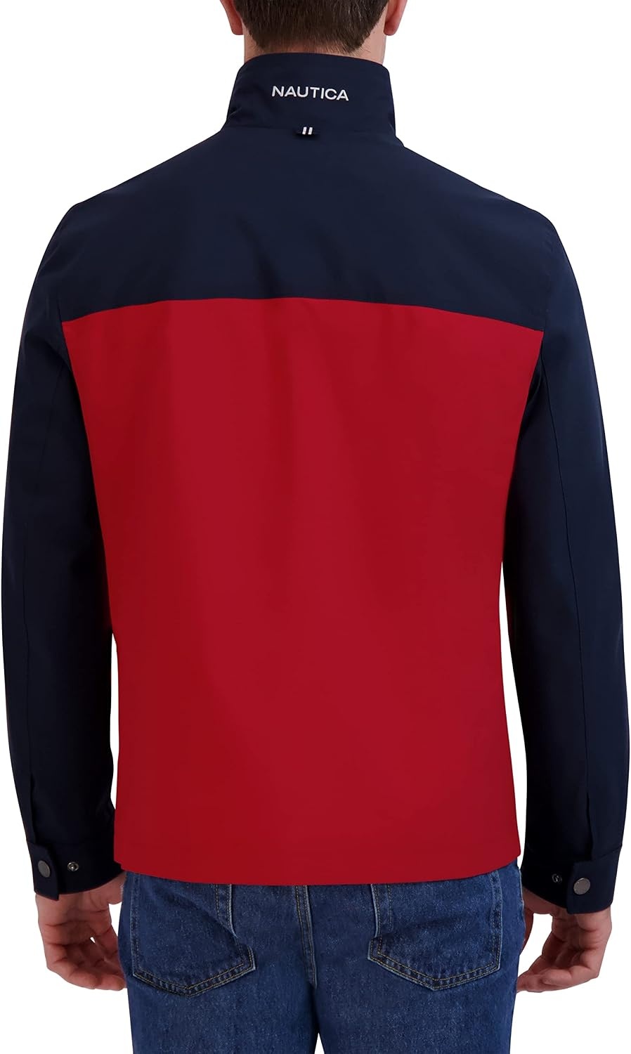 image:imageNautica Mens Golf Jacket Casual Wear Windbreaker Jacket Regular Big amp Tall SizesRed Navy