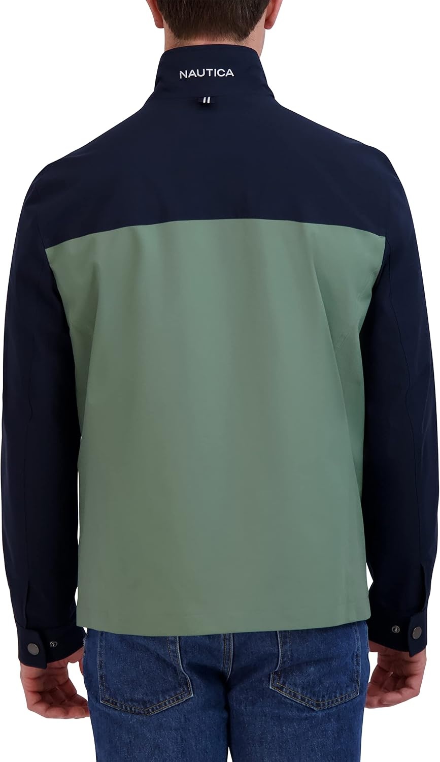 image:imageNautica Mens Golf Jacket Casual Wear Windbreaker Jacket Regular Big amp Tall SizesSea Green