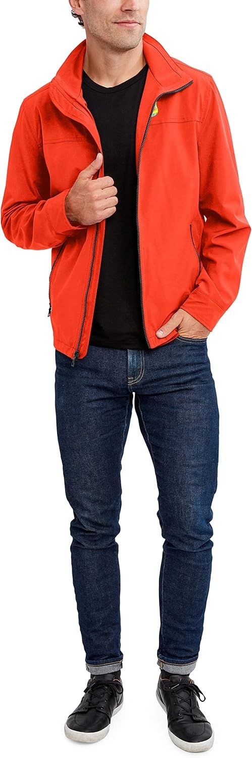 image:imageNautica Mens Golf Jacket Casual Wear Windbreaker Jacket Regular Big amp Tall SizesTropical