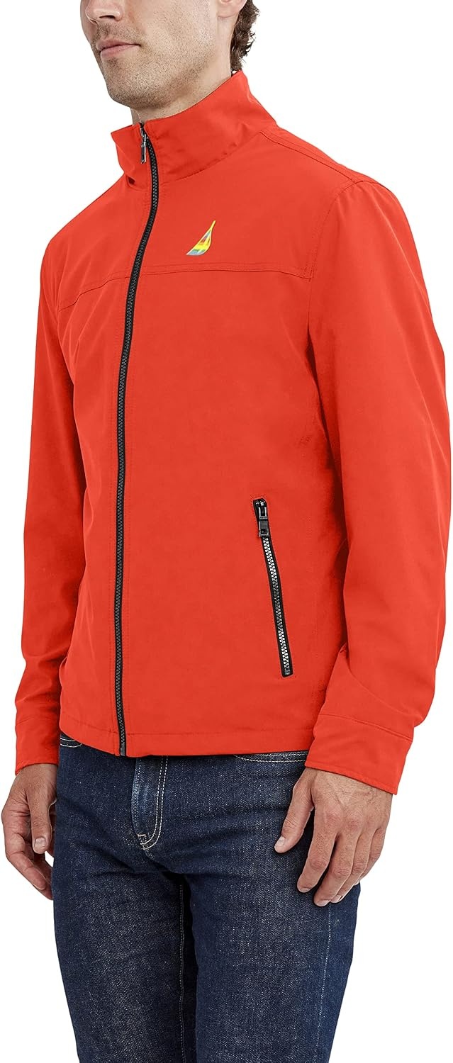 image:imageNautica Mens Golf Jacket Casual Wear Windbreaker Jacket Regular Big amp Tall SizesTropical