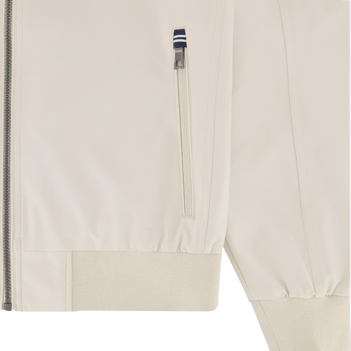image:imageNautica Mens Lightweight Bomber Jacket Wind amp WaterResistant Regular Big amp Tall SizesBeige