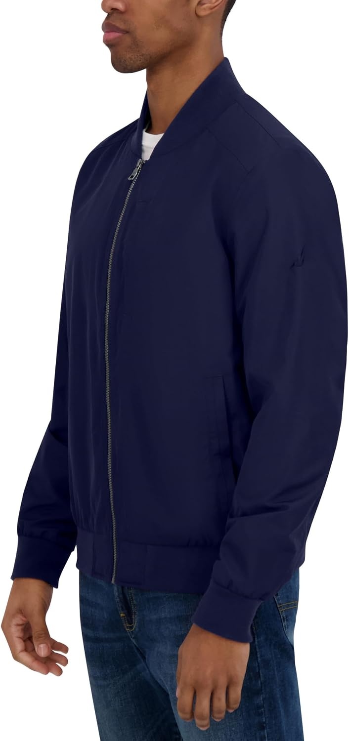 image:imageNautica Mens Lightweight Bomber Jacket Wind amp WaterResistant Regular Big amp Tall SizesInk Navy
