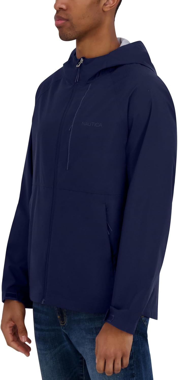 image:imageNautica Mens Lightweight Sailing Jacket Waterproof amp Windproof BreathableAzure