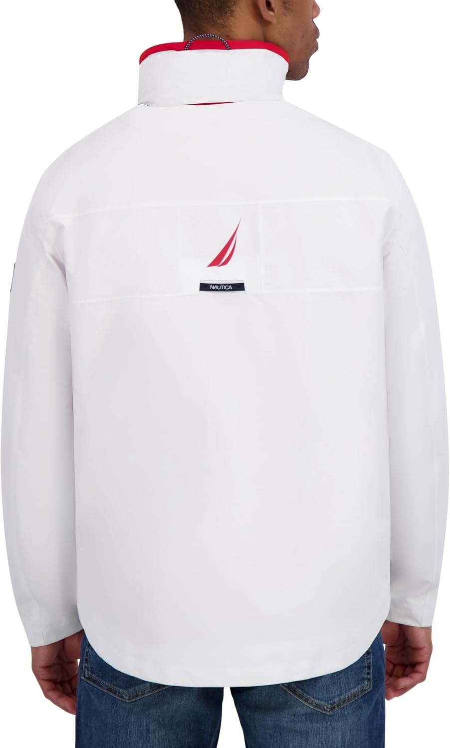 image:imageNautica Mens Lightweight Sailing Jacket Waterproof amp Windproof BreathableBright White