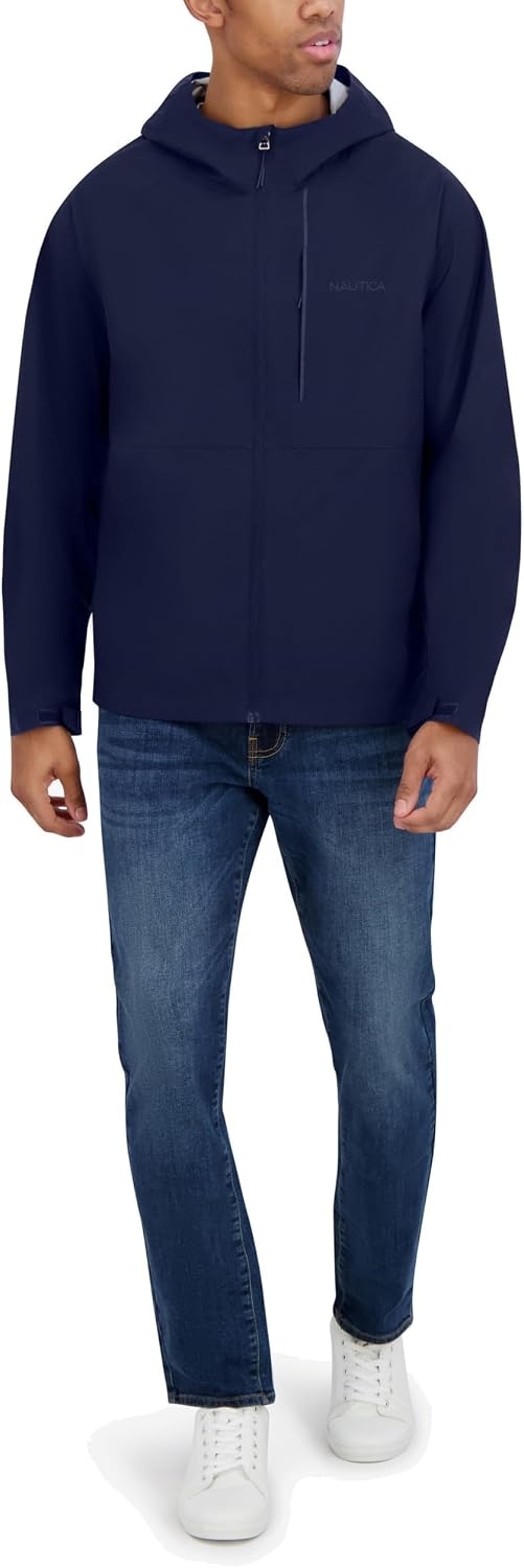 image:imageNautica Mens Lightweight Sailing Jacket Waterproof amp Windproof BreathableNavy