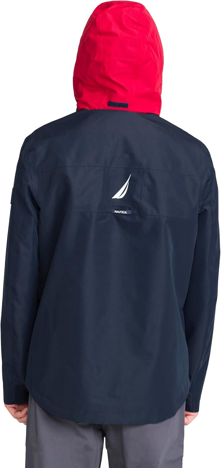 image:imageNautica Mens Lightweight Sailing Jacket Waterproof amp Windproof BreathableNavyblue