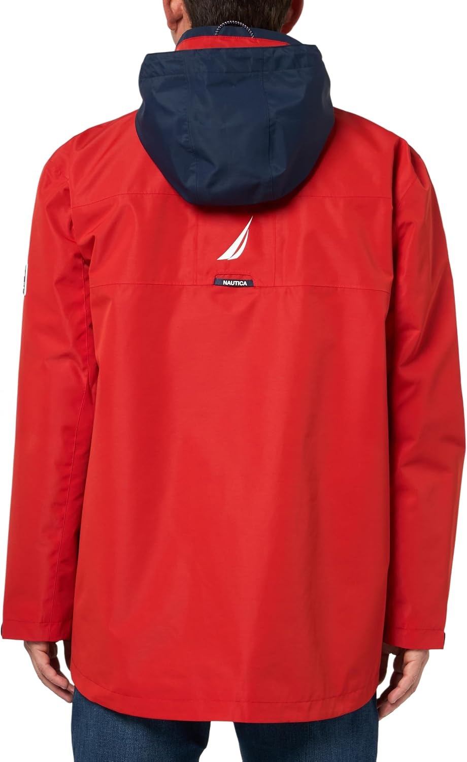 image:imageNautica Mens Lightweight Sailing Jacket Waterproof amp Windproof BreathableP Red