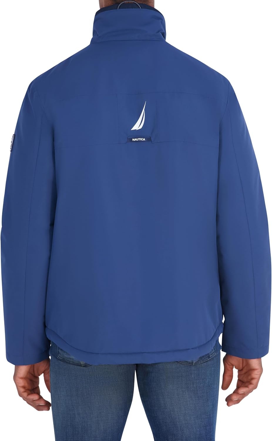 image:imageNautica Mens Sailing Jacket Water Resistant Seam Sealed Zip Front Coastal CoatDark Denim