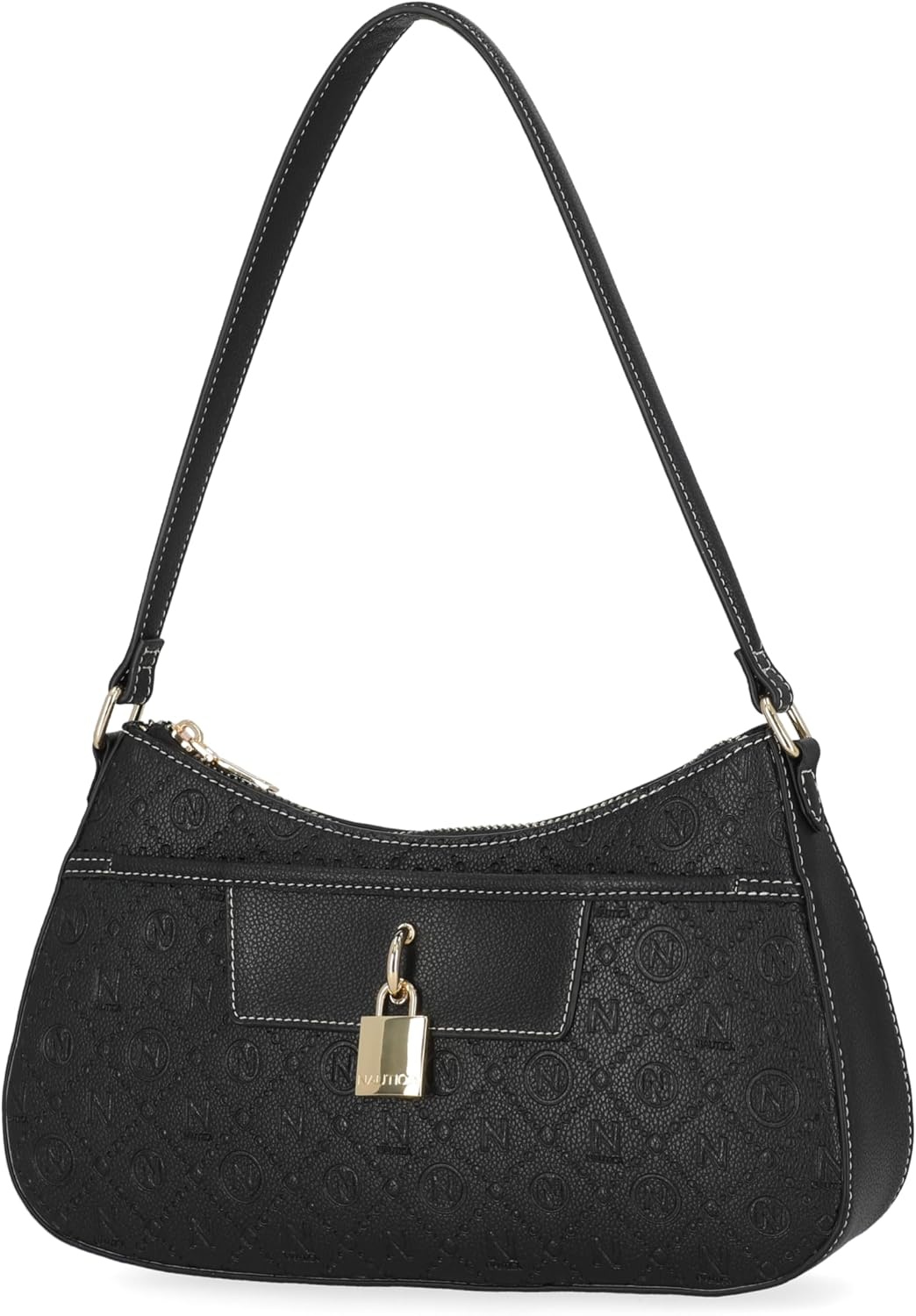 image:imageNautica Voyager Hobo Bag for Women Vegan Leather Womens Purse Large Shoulder Handbag with Zipper ClosureBlack Lockaway