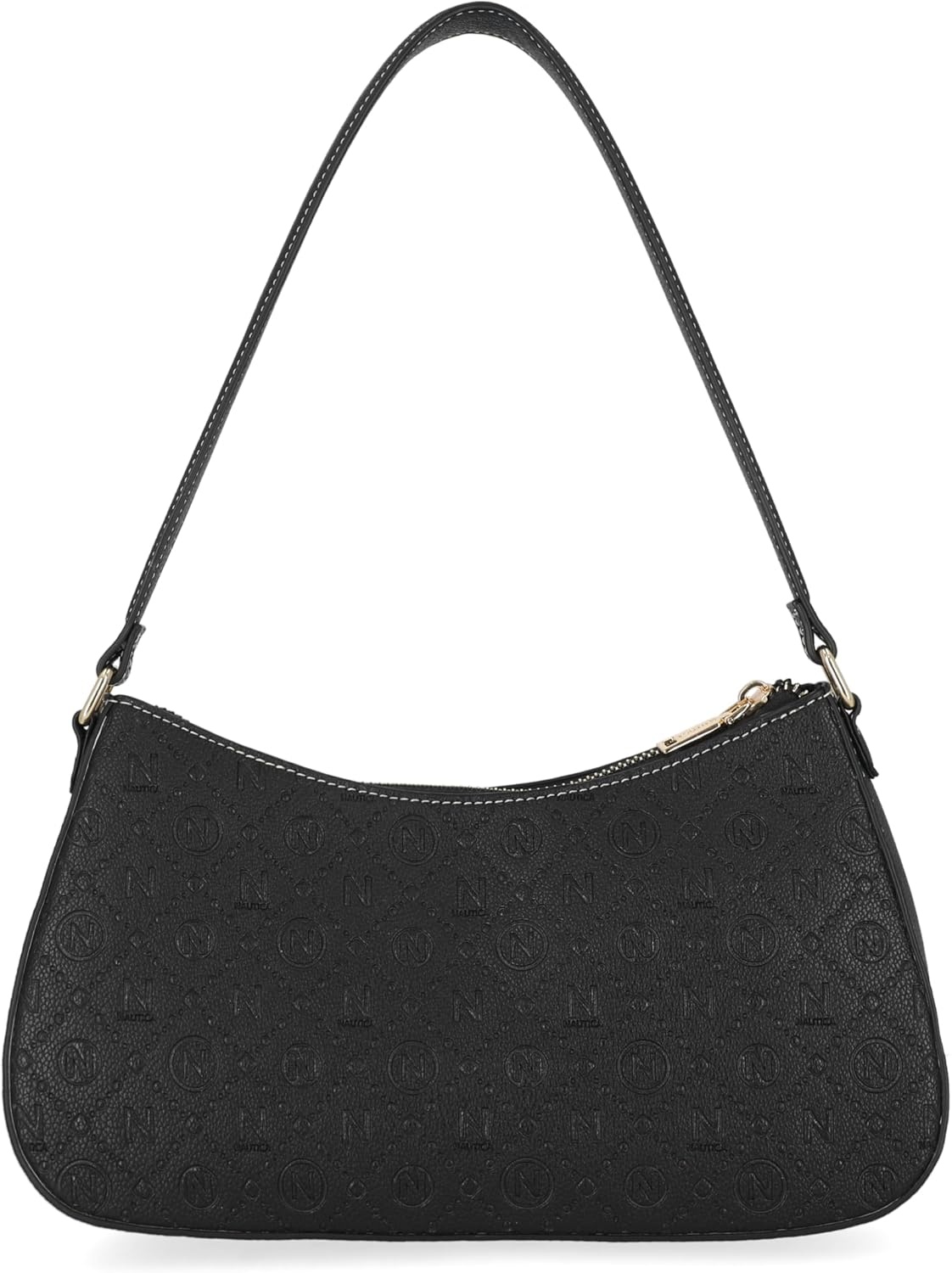 image:imageNautica Voyager Hobo Bag for Women Vegan Leather Womens Purse Large Shoulder Handbag with Zipper ClosureBlack Lockaway