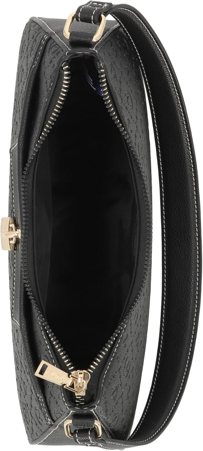 image:imageNautica Voyager Hobo Bag for Women Vegan Leather Womens Purse Large Shoulder Handbag with Zipper ClosureBlack Lockaway