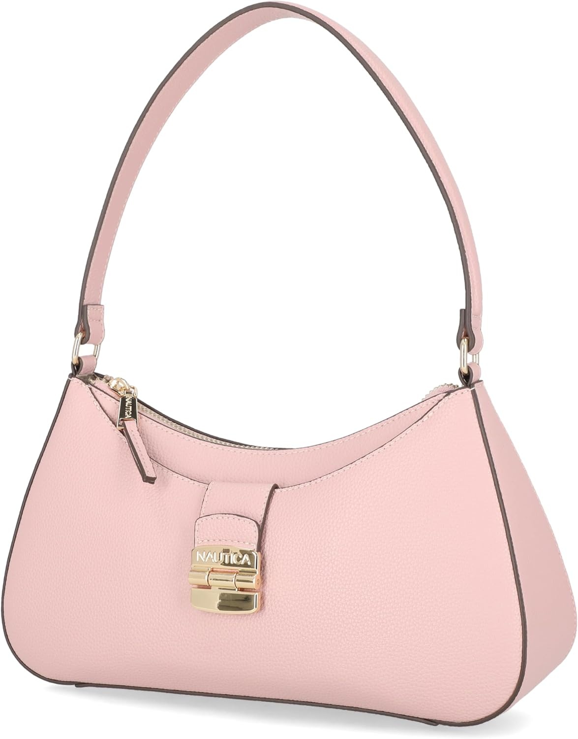 image:imageNautica Voyager Hobo Bag for Women Vegan Leather Womens Purse Large Shoulder Handbag with Zipper ClosureBlush