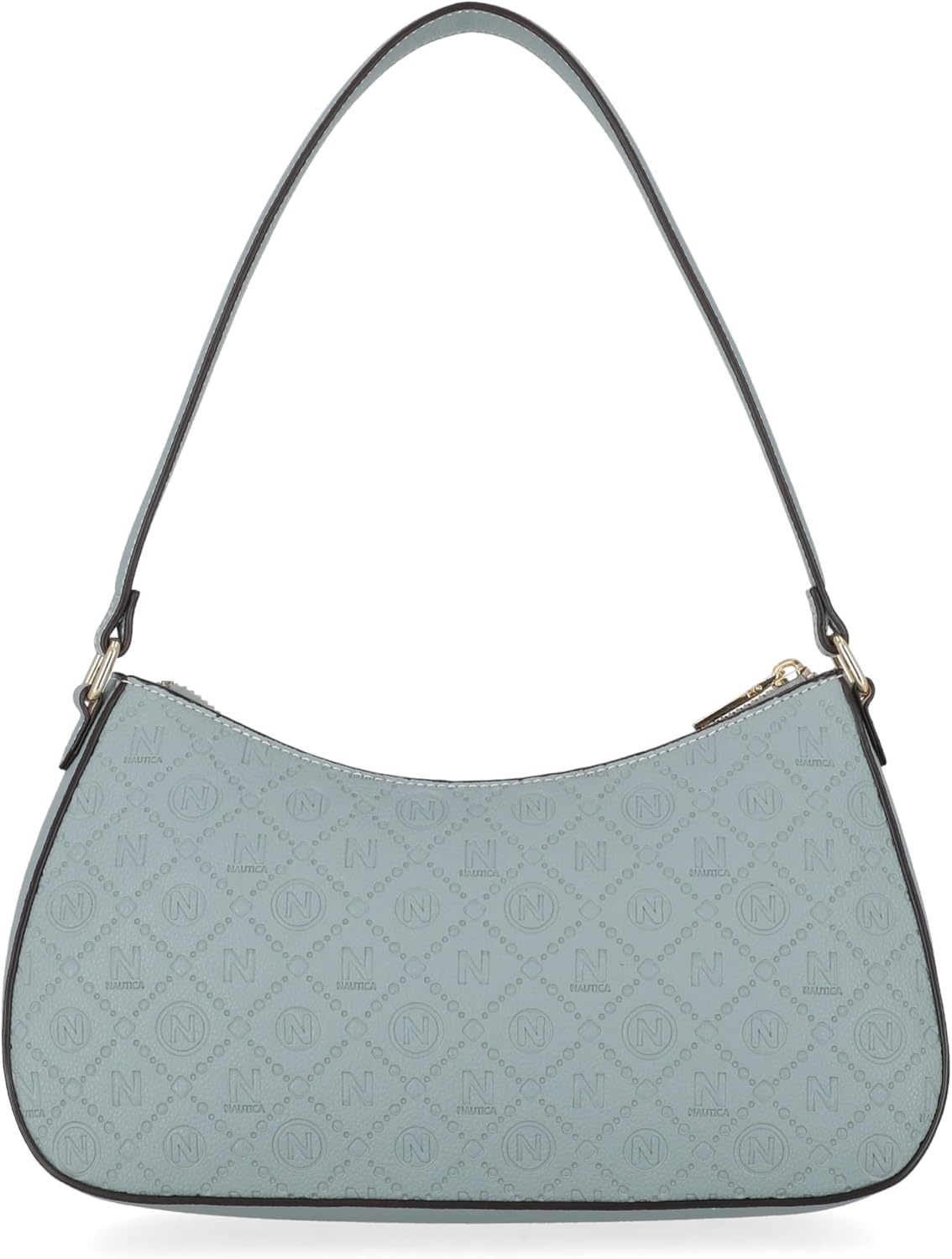 image:imageNautica Voyager Hobo Bag for Women Vegan Leather Womens Purse Large Shoulder Handbag with Zipper ClosureChambray Lockaway