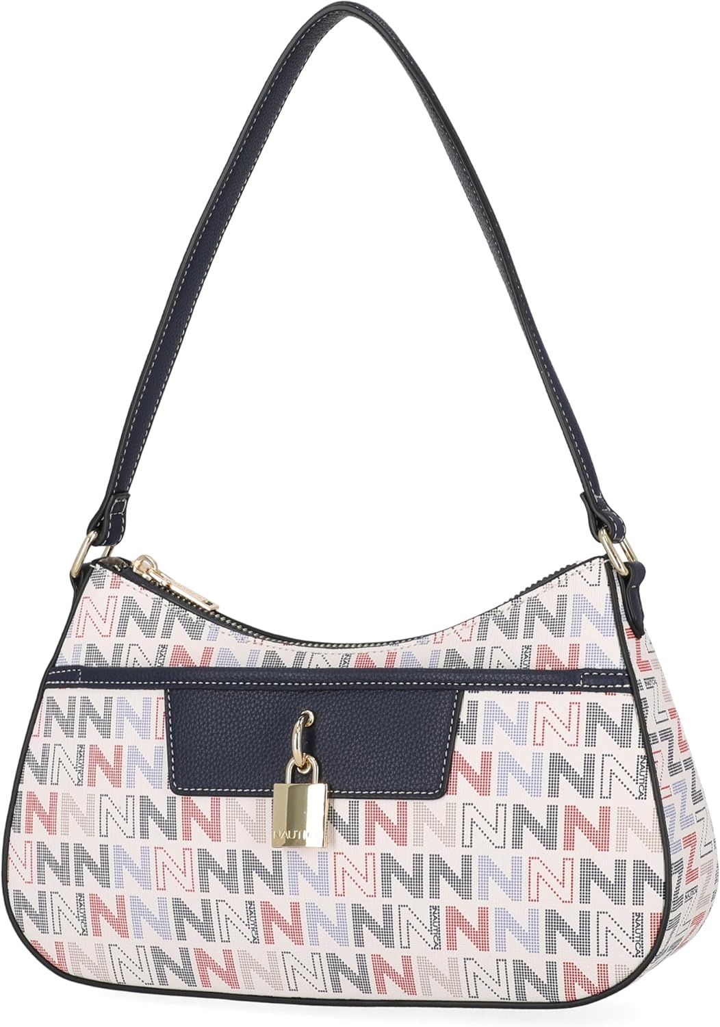 image:imageNautica Voyager Hobo Bag for Women Vegan Leather Womens Purse Large Shoulder Handbag with Zipper ClosureIndigo Multi