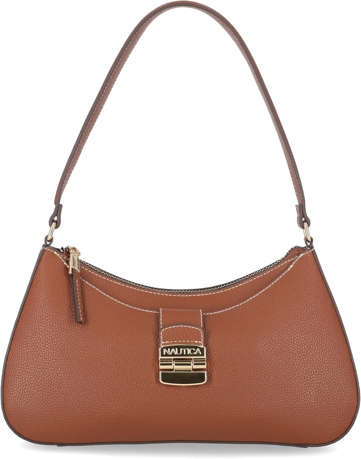 image:imageNautica Voyager Hobo Bag for Women Vegan Leather Womens Purse Large Shoulder Handbag with Zipper ClosureLuggage
