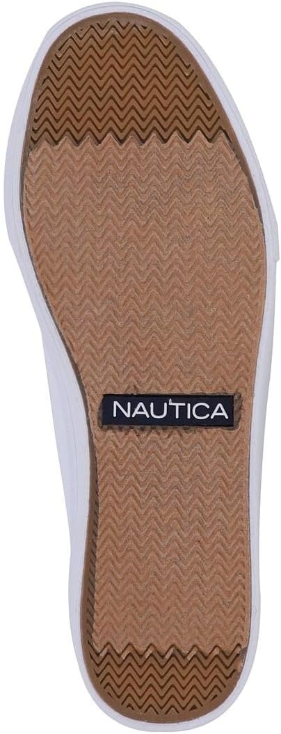 image:imageNautica Womens Fashion Sneaker Classic LowTop LaceUp Casual Shoe with Metal Side Logo and Soft Cushioned Comfort for Everyday WearArentwhite
