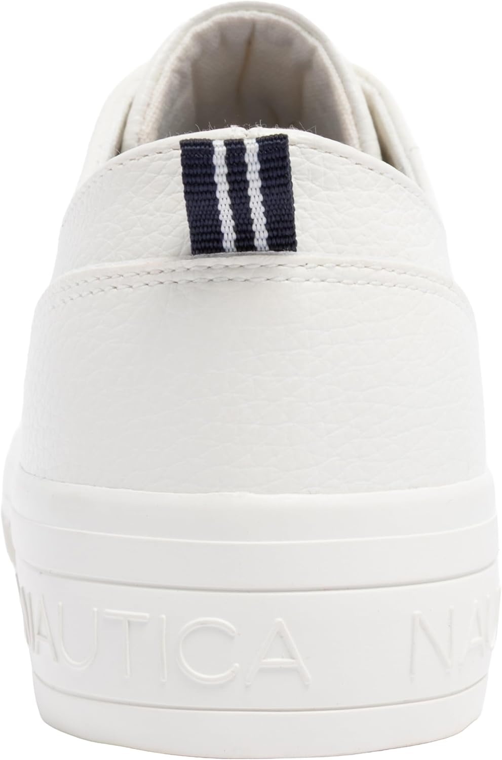image:imageNautica Womens Fashion Sneaker Classic LowTop LaceUp Casual Shoe with Metal Side Logo and Soft Cushioned Comfort for Everyday WearWhite Aviles