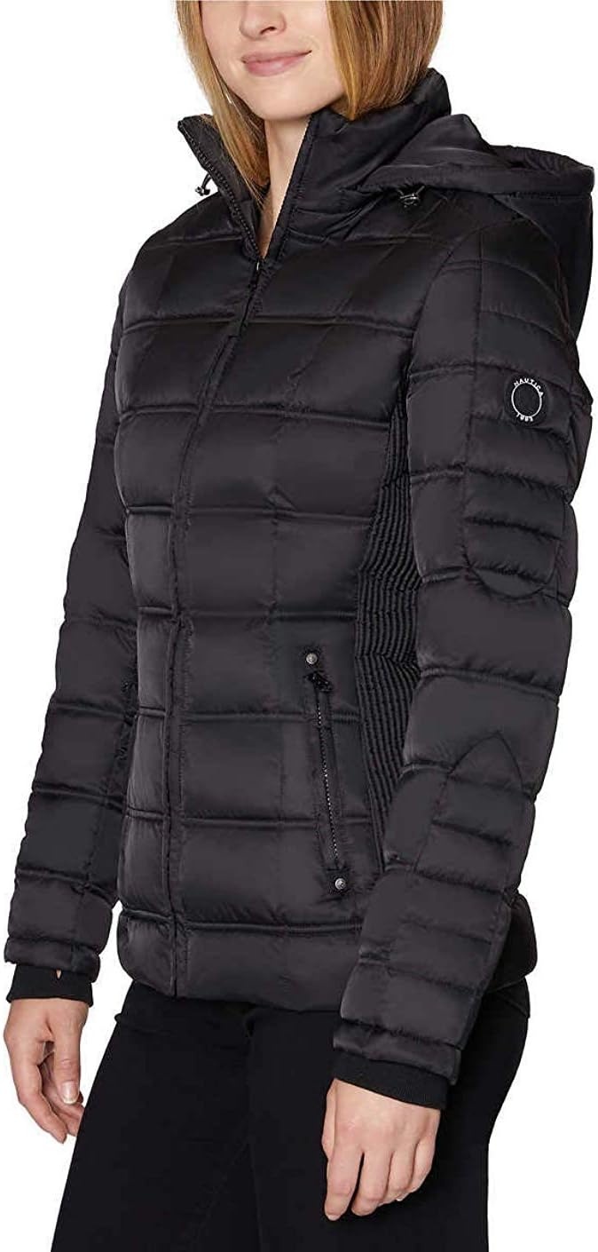 image:imageNautica Womens Puffer Jacket Midweight Waterresistant Winter CoatBlacka