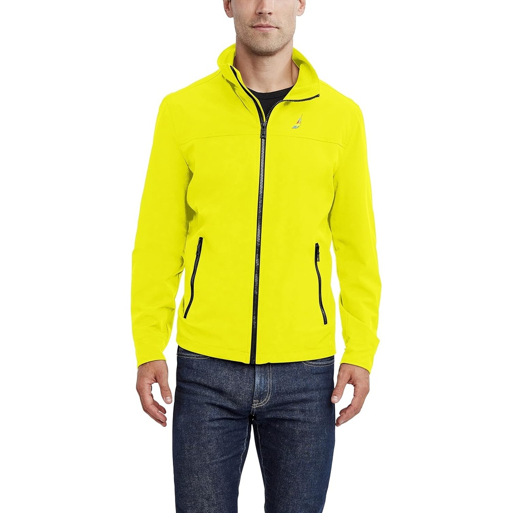 image:imageNautica Mens Golf Jacket Casual Wear Windbreaker Jacket Regular Big amp Tall SizesMarigold