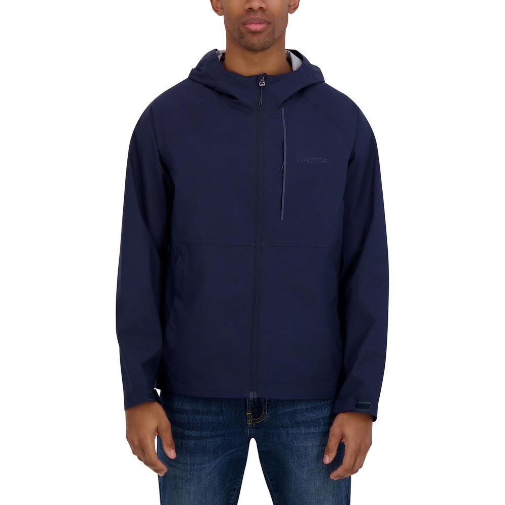 image:imageNautica Mens Lightweight Sailing Jacket Waterproof amp Windproof BreathableAzure