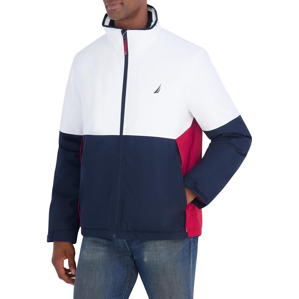 image:imageNautica Mens Lightweight Sailing Jacket Waterproof amp Windproof BreathableCloudy