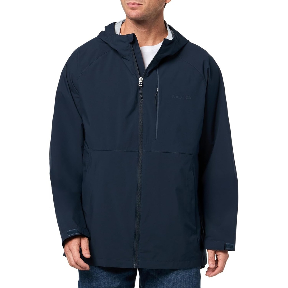 image:imageNautica Mens Lightweight Sailing Jacket Waterproof amp Windproof BreathableIndigo