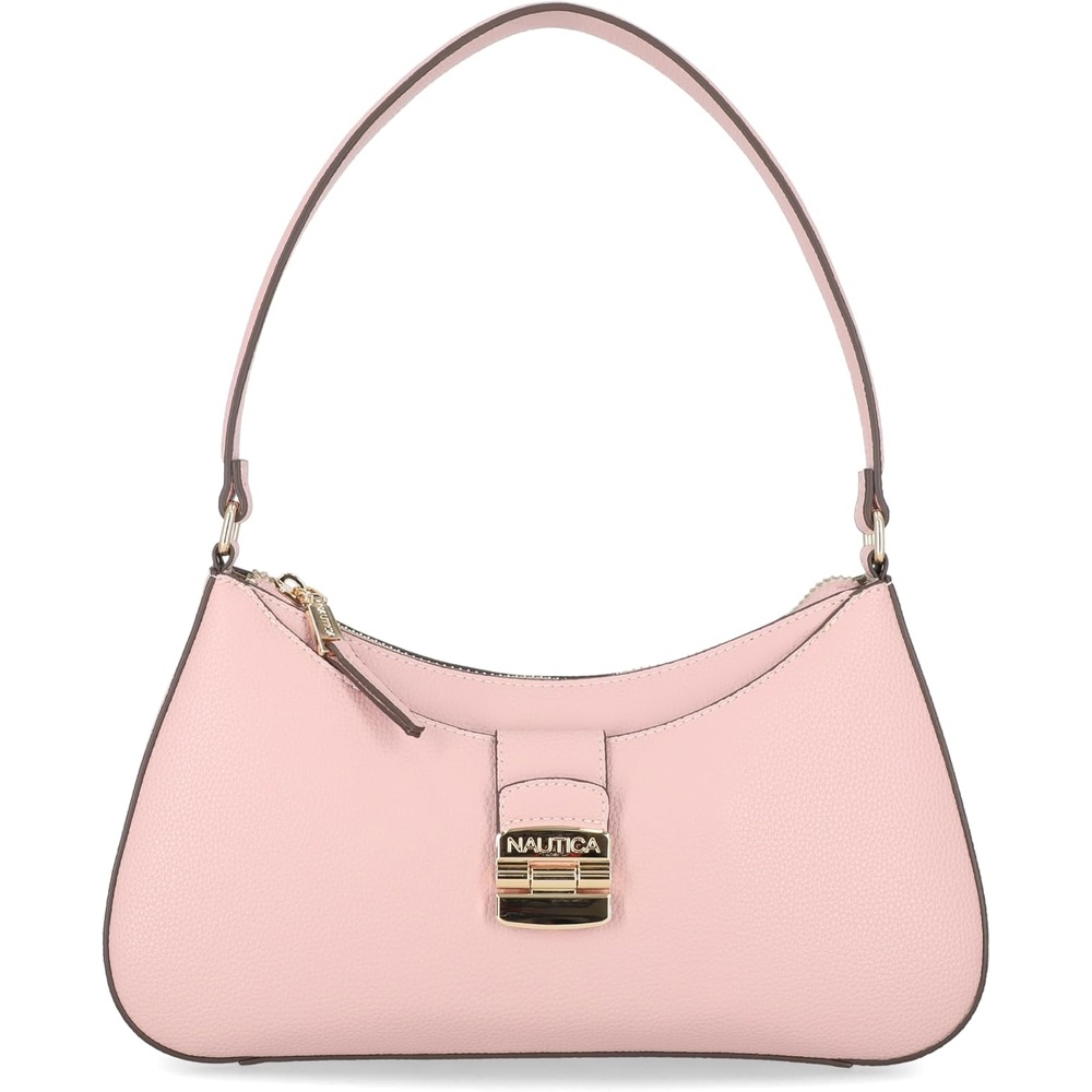 image:imageNautica Voyager Hobo Bag for Women Vegan Leather Womens Purse Large Shoulder Handbag with Zipper ClosureBlush
