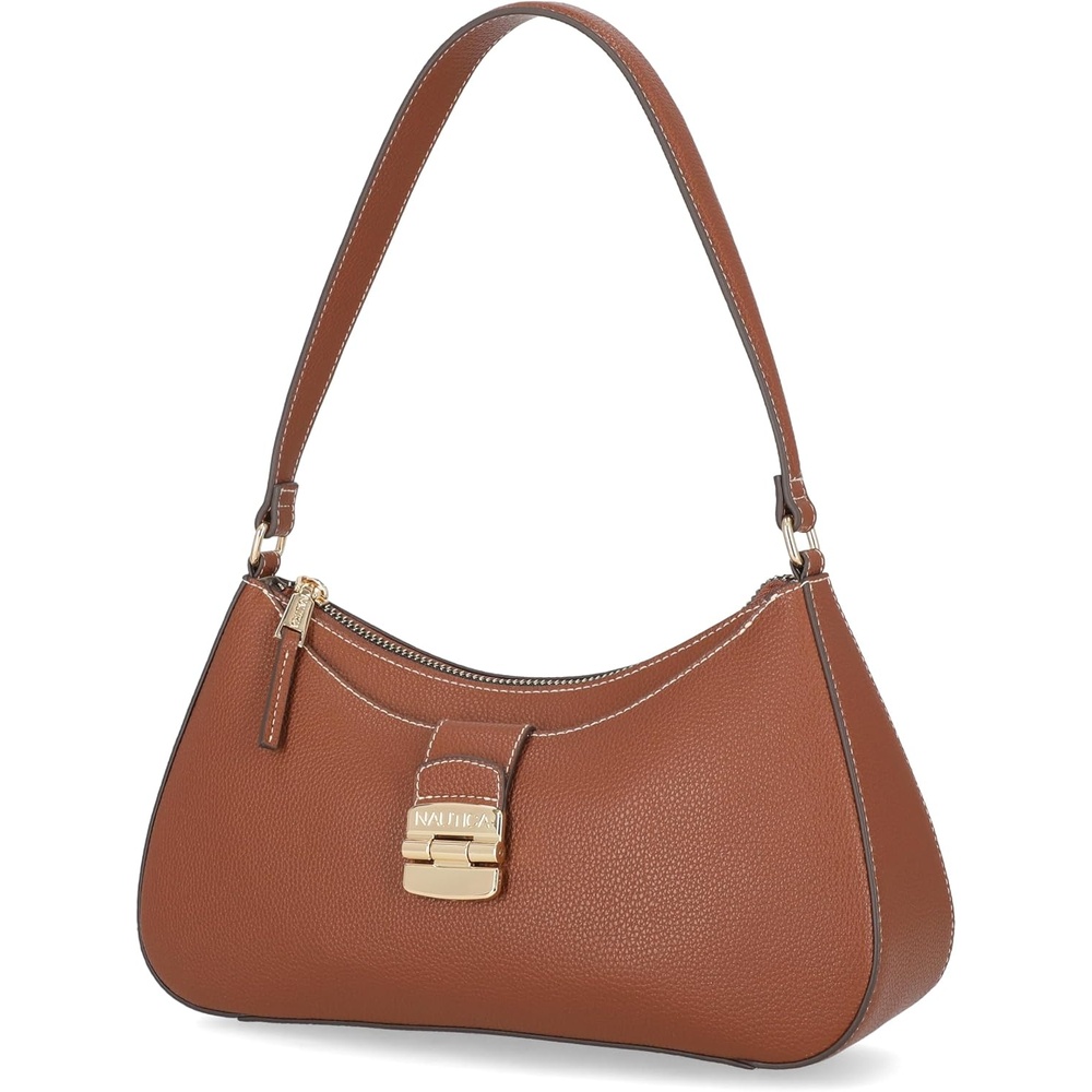 image:imageNautica Voyager Hobo Bag for Women Vegan Leather Womens Purse Large Shoulder Handbag with Zipper ClosureLuggage