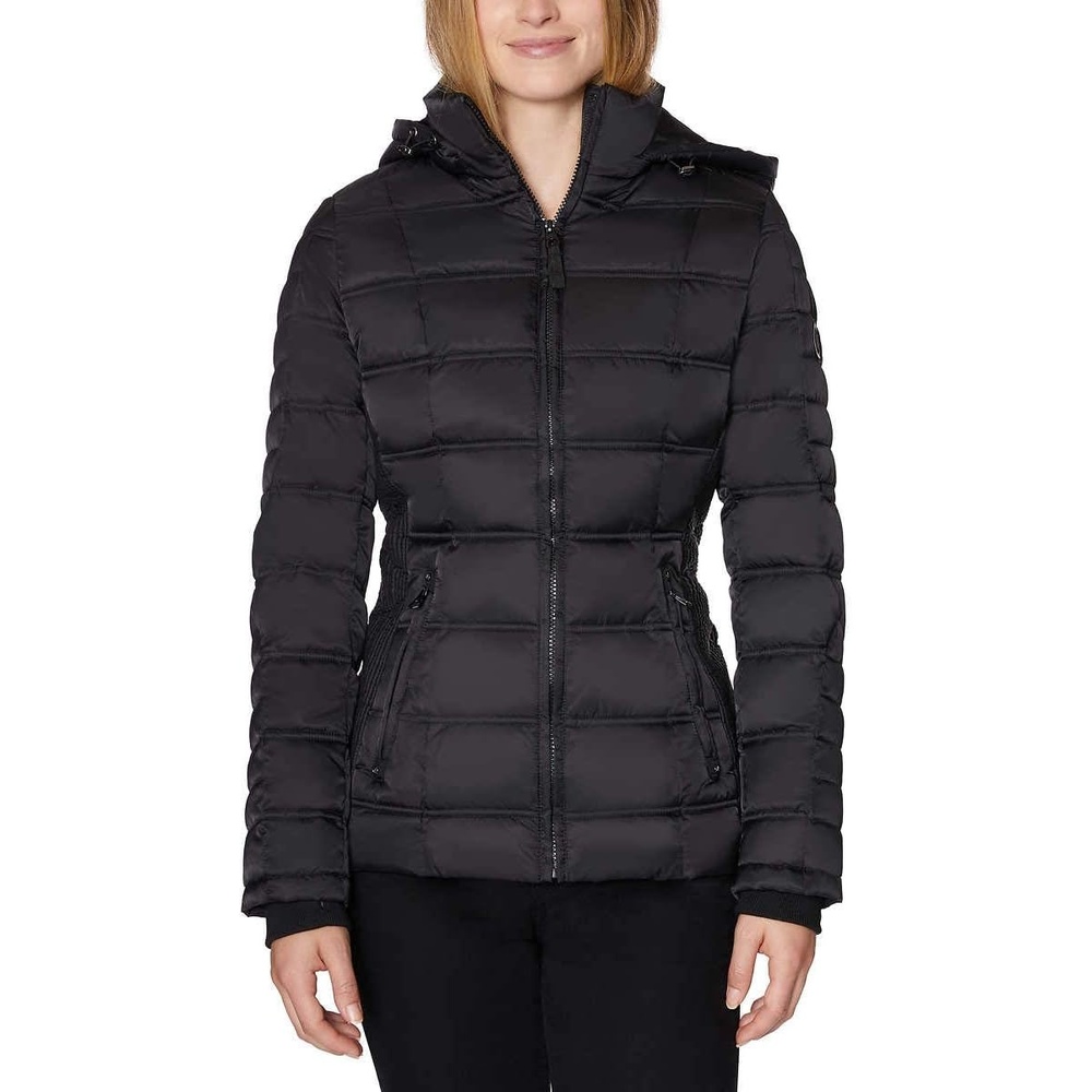 image:imageNautica Womens Puffer Jacket Midweight Waterresistant Winter CoatCaviar