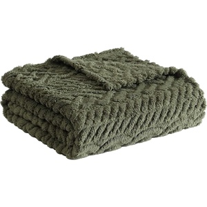 Nautica – Throw Blanket, Soft Cable Knit Sherpa Bedding, Ideal for Bed or Couch (Declan Navy, 50″ x 60″)(Declan Green)